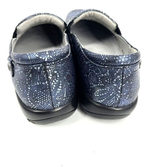 Alegria Shoes Size 42 Womens Keli Pewter Lace Slip On Leather Metallic Comfort - Picture 4 of 9